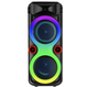 Портативная Bluetooth колонка 2х8″ с проводным микрофоном и RGB подсветкой ZQS8275 40W - изображение 7