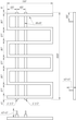 Сушка для рушників Dual Електричний 120x53x3 - зображення 5
