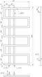 Сушка для рушників Dual Електричний 120x53x3 - зображення 6