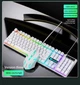Игровой проводной комплект JOMAA Leaven D320 клавиатура механическая + мышка с RGB подсветкой Белый - изображение 2