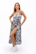 Сарафан женский Where Uwear синий миди с принтом 347264_S - изображение 1