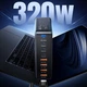 Зарядний пристрій Essager 4xUSB-C + 4xUSB 320W GaN (EZC320W-QJB0G-Z) - зображення 8