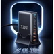 Зарядний пристрій Essager 4xUSB-C + 4xUSB 320W GaN (EZC320W-QJB0G-Z) - зображення 9