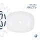 Раковина накладная 600x380x140 мм, Qtap Cardinal White, овальная + Донный клапан Pop-up PU02 - изображение 4