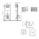 Готовое решение Qtap для ванной комнаты: подвесной унитаз Gemini Ultra Quiet 485×340×350 + комплект инсталляции Nest 4 в 1 (квадратная клавиша Satin) - изображение 2
