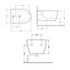 Биде подвесное Qtap Swan 520х360х320 White QT16555378W - изображение 2