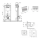 Готовое решение Qtap для ванной комнаты: подвесной унитаз Gemini Ultra Quiet 485×340×350 + комплект инсталляции Nest 4 в 1 (круглая клавиша Chrome) - изображение 2