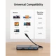 Концентратор USB-C 8-in-1 1xUSB-C PD100W + 1xHDMI + 2xUSB-A + 1xUSB-C 10Gbps + 1xRJ45 + SD black Anker (A83830A2) - зображення 6