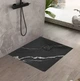 Душовий піддон REA MAGNUM 90x90 CARRARA BLACK - изображение 3