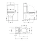 Унитаз напольный Qtap Scorpio Ultra Quiet безободковый с сиденьем Soft-Close MATT BLACK QT14226088AMB - изображение 3