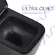 Унитаз подвесной Qtap Crow Ultra Quiet 485×340×290 мм, Matt Black, с сиденьем Slim Duroplast/ Soft-close/ Quick Release QT05335171MB - изображение 5