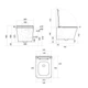 Унитаз подвесной Qtap Tern Ultra Quiet 520×345×325 мм, Marble, с сиденьем Slim Duroplast / Soft-close / Quick Release QTTER26MR49002 - изображение 2