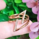 Кольцо Xuping Jewelry размеры:17 медицинское золото позолота 18К 8471 - изображение 1