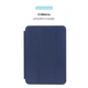 Чехол Smart Case для iPad Mini 2024 6 2021 защитный аксессуар из экокожи с функцией подставки темно-синий - изображение 4