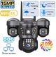 Уличная IP WIFI Камера видеонаблюдение V380 PRO SC29-W-L 15МП 4 объектива на 3 одновременных зоны слежения - изображение 2