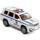 Іграшкова поліція Toyota Land Cruiser Prado металева модель 1:24 інерційна машинка зі світлом і звуком відкриваються двері - зображення 3