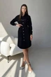 Жіноча сукня-сорочка на кнопках з паском Nenka XL Чорний (nenka3540-XL) - изображение 2