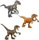 Динозавр Велоцераптор Jurassic World Velociraptor Trilogy Set 3 Action Figures with Attack - изображение 2