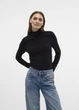 Гольф водолазка жіночий однотонний Vero Moda Чорний 20810 XS (укр 40-42) - зображення 6