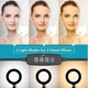 Кільцева світлодіодна лампа Ring Fill Light QX-160 + металевий штатив - зображення 4