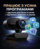 Вебкамера HD 1080p з мікрофоном веб-камера для комп’ютера ПК ноутбука веб камера USB 33 fps вебка фіксований фокус для Zoom відеоконференцій стриму навчання з кріпленням прищіпкою і штативом + мікрофібра Windows Android Mac Black (QE8) (000005) - зображення 4