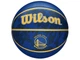 М'яч баскетбольний в подарунковій коробці + насос Wilson NBA TEAM TIEDYE GS WARRIORS WZ4007802XP №7 - зображення 2