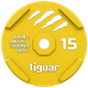 Tarcza olimpijska Tiguar Bumper 15 kg Żółty TI-WBR01500 (5902860494799) - obraz 1