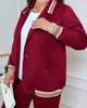 Женский костюм тройка стильный бордовый 52-54 р844.4445 - изображение 8