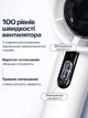 Ручной портативный аккумуляторный вентилятор 1500 mAh мини-вентилятор USB с ремешком LED дисплей на 100 скоростей тихий переносной компактный дорожный для дома офиса путешествий - изображение 3