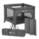 Манеж для дитини Petite&Mars Nook Urban Charcoal дорожній сірий (8596202017721) - зображення 1