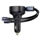 Автомобільний зарядний пристрій Baseus Enjoyment Pro Car Charger Type-C + Retractable C&iP Cable 60W C00057802111-00 Black - зображення 3