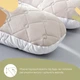 Подушка П-подобная IDEIA 140х75х20 см U-shape для беременных, реабилитации и повседневного комфорта с наволочкой на молнии Антиалергенная Стеганная Серая (4820227286539) - изображение 7