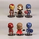 Набір фігурок Marvel Series Avengers Hand-held Iron Man Captain America Spider-Man Thor Doll Model - зображення 3