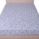 Простирадло без резинки Бязь Moonlight Stars 150*220 см Сірий - зображення 1