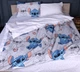 Комплект постельного белья Бязь Little Stitch 155х215 см Белый/Голубой - изображение 1