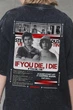 Жіноча Виварена Оверсайз Футболка Without Washed З Принтом Die Stranger Things S/M Gray - зображення 2