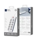 Сетевой удлинитель WIWU Wi-S008 14в1 GaN 3680W 10xAC + 2xUSB-A + 2xUSB-C PD20W кабель 2м White (6977703656268) - изображение 4