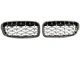 Решетка радиатора хромированная для BMW F30 2012–2019 ноздри 51130054493, 51130054494, 51137263482, 51137263481 - изображение 1