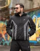 Спортивний костюм RETRO Nike чорний з сірим чоловічий плащівка crash сітка вільний крій XXXL - зображення 5
