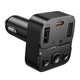 Автомобильный FM-трансмиттер HOCO E87 Delta 35W 1xUSB 1xType-C car BT FM transmitter Black (6942007658980) - изображение 3