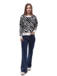Светр жіночий OneSize Чорно-білий COLLECTION (699581-OneSize) - зображення 1
