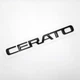 Емблема напис Cerato KIA (ABS, чорний, глянець) 20,3*1,8 см - зображення 1