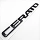 Емблема напис Cerato KIA (ABS, чорний, глянець) 20,3*1,8 см - зображення 3