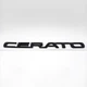Емблема напис Cerato KIA (ABS, чорний, глянець) 20,3*1,8 см - зображення 4