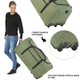 Сумка дорожная на колесах TravelZ Wheelbag 100 Liter Green (603095) - изображение 3