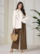 Сорочка Shein sz2410251191432362 S біла (100008423) - зображення 2