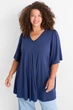 Туника из вискозы C&A 2243876c61 3XL темно-синяя (100010334) - изображение 1