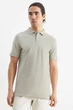 Поло з бавовни slim fit C&A 2216477c61 S сіре (100011179) - зображення 1
