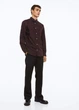 Сорочка slim fit H&M 976709010c20 3XL бордова (100009409) - зображення 1