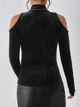 Кофта на застежке Shein sz2406252420613702 XS черная (100008468) - изображение 2